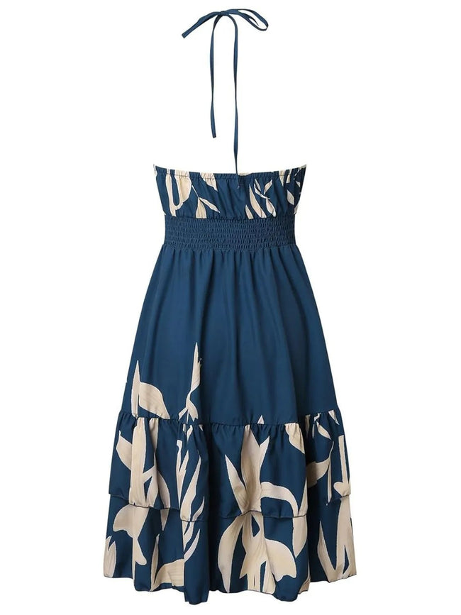 Paisley Print Halter Neck Mini Dress - Your Second Look