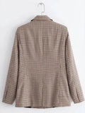 Plaid Lapel Collar Blazer - Your Second Look