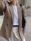 Plaid Lapel Collar Blazer - Your Second Look