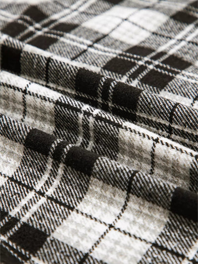 Plaid Print Chest Pockets Buttoned Shirt - Your Second Look