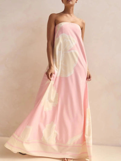 Playful Print Tube Maxi Dress - Your Second Look