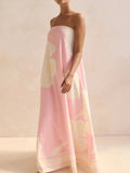 Playful Print Tube Maxi Dress - Your Second Look