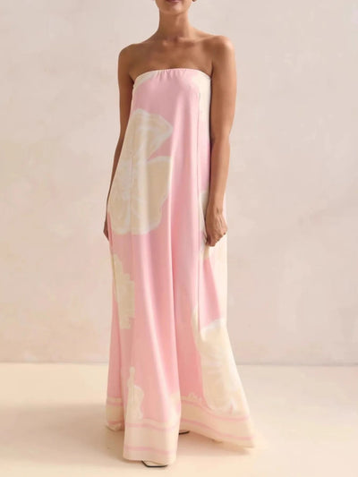 Playful Print Tube Maxi Dress - Your Second Look