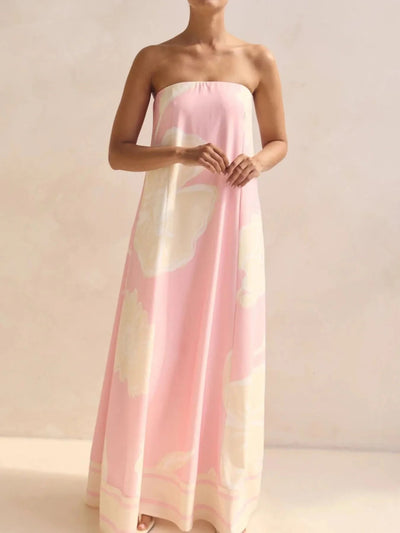 Playful Print Tube Maxi Dress - Your Second Look