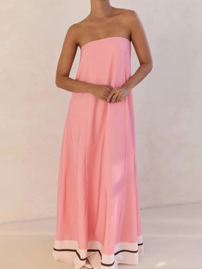 Playful Print Tube Maxi Dress - Your Second Look
