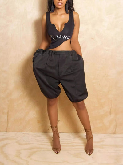Pleated Detail High Waist Shorts - Your Second Look