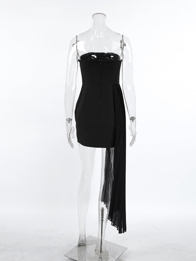 Pleated Detail Tube Mini Dress - Your Second Look