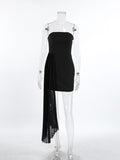 Pleated Detail Tube Mini Dress - Your Second Look