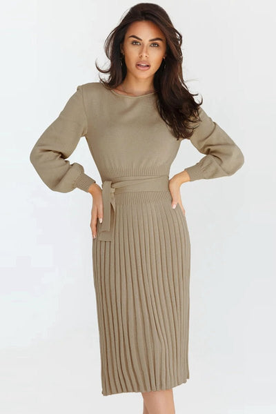 Pleated Sweater Dress - Your Second Look