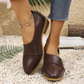 Point Toe Block Heel Loafers - Your Second Look