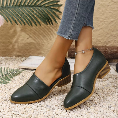 Point Toe Block Heel Loafers - Your Second Look