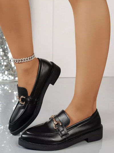 Point Toe Block Heels Loafers - Your Second Look