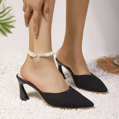 Point Toe Flare Heels Sandals - Your Second Look