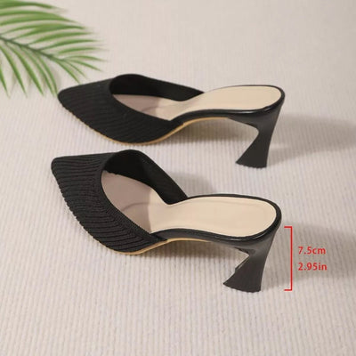 Point Toe Flare Heels Sandals - Your Second Look