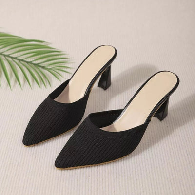 Point Toe Flare Heels Sandals - Your Second Look