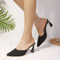 Point Toe Flare Heels Sandals - Your Second Look