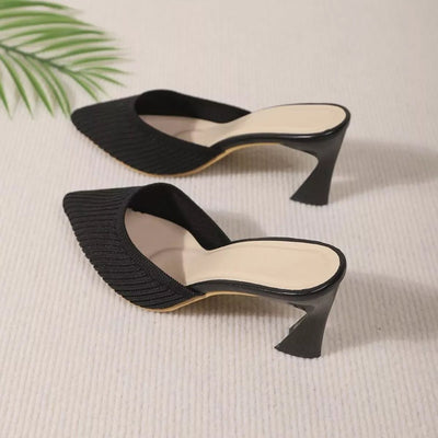 Point Toe Flare Heels Sandals - Your Second Look