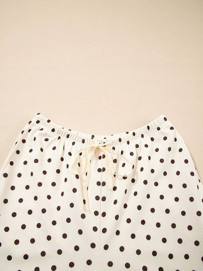 Polka Dot Top and Joggers Lounge Set - Your Second Look