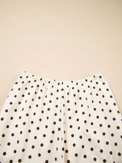 Polka Dot Top and Joggers Lounge Set - Your Second Look