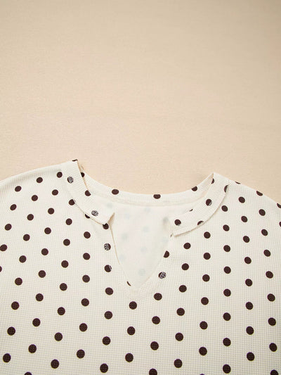 Polka Dot Top and Joggers Lounge Set - Your Second Look