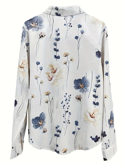 Printed Long Sleeve Blouse - Your Second Look