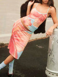 Printed Scoop Neck Cami and Skirt Set - Your Second Look