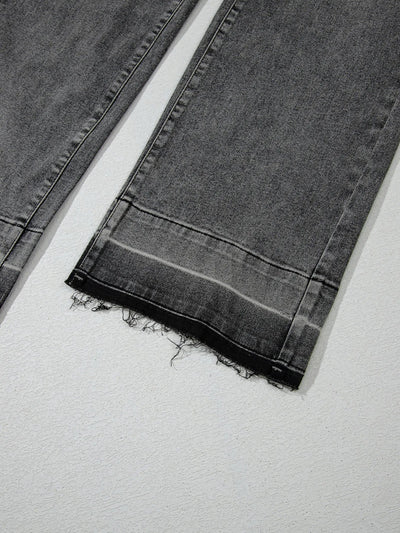 Raw Hem Loose Jeans - Your Second Look