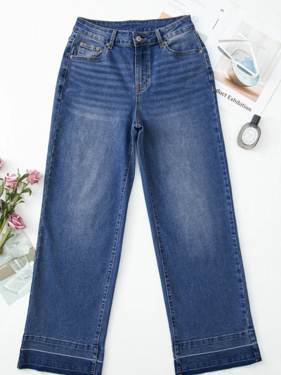 Raw Hem Loose Jeans - Your Second Look