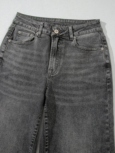 Raw Hem Loose Jeans - Your Second Look