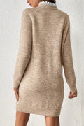 Ribbed Hem Raglan Sleeve Sweater Dress - Your Second Look