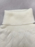 Ribbed Hem Turtleneck Long Sleeve Sweater - Your Second Look