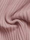 Ribbed Knit Square Neck Bodycon Sweater Dress - Your Second Look