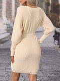Ribbed Long Sleeve Sweater Dress - Your Second Look