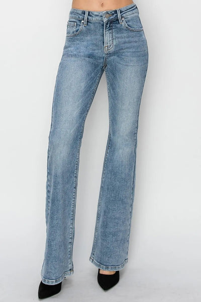RISEN Full Size Mid Rise Bootcut Jeans - Your Second Look