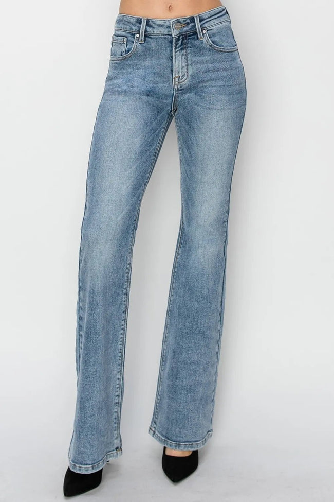 RISEN Full Size Mid Rise Bootcut Jeans - Your Second Look
