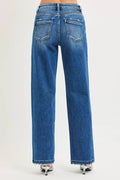 RISEN Full Size Slouchy Baggy Jeans Pocket Side Seam Detail Plus Size - Your Second Look