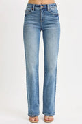 RISEN Full Size Tummy Control High Rise Straight Jeans Plus Size - Your Second Look