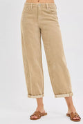 RISEN High Rise Crop Barrel Cordurory Pants - Your Second Look