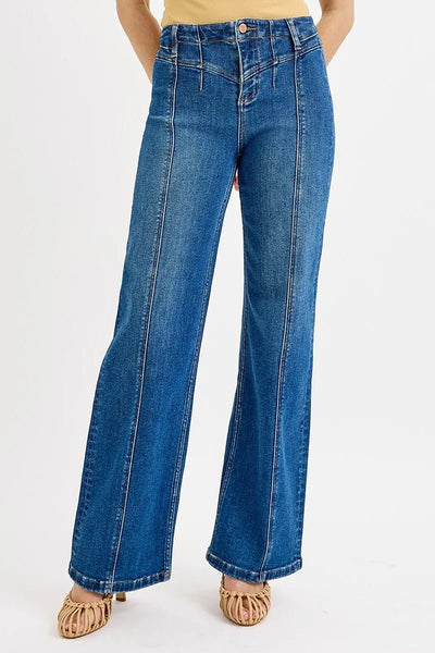 RISEN Seam Detail Wide Leg Jeans - Your Second Look