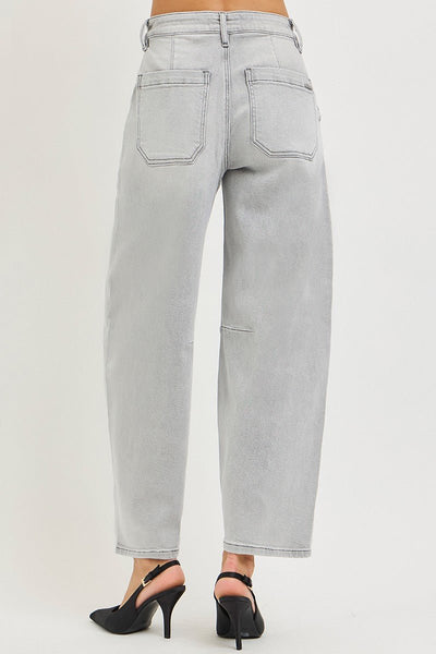 RISEN Slouchy Cropped Barrel Jeans - Your Second Look