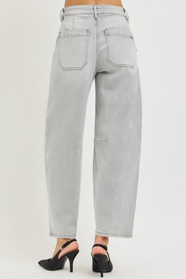 RISEN Slouchy Cropped Barrel Jeans - Your Second Look