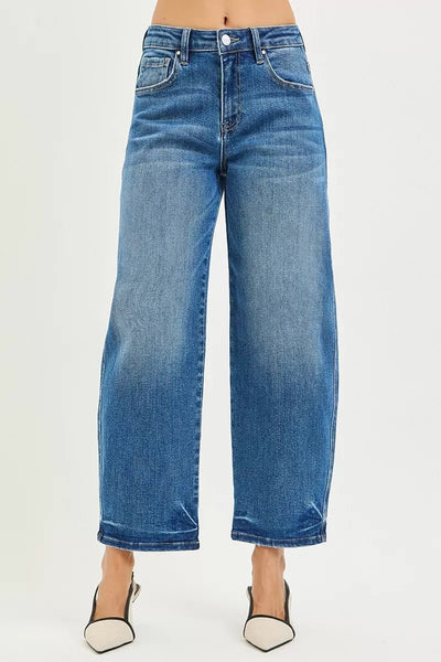 RISEN Slouchy Cropped Barrel Jeans - Your Second Look