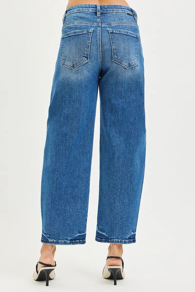 RISEN Slouchy Cropped Barrel Jeans - Your Second Look