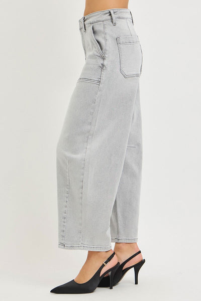 RISEN Slouchy Cropped Barrel Jeans - Your Second Look