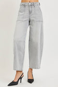 RISEN Slouchy Cropped Barrel Jeans - Your Second Look