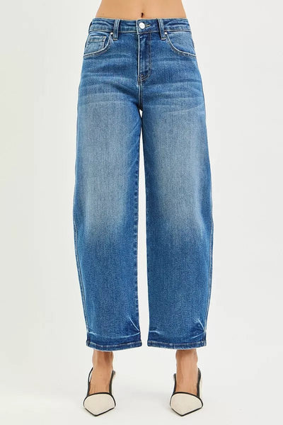 RISEN Slouchy Cropped Barrel Jeans - Your Second Look