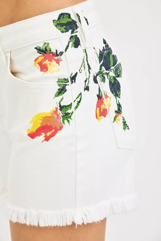 RISEN Tummy Control High Rise Flower Printed Shorts - Your Second Look