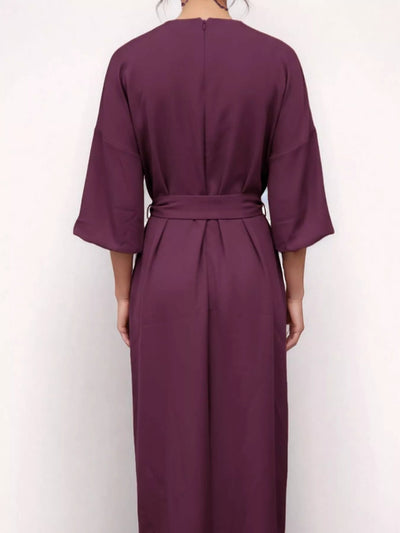 Round Neck and Quarter Sleeve Dress - Your Second Look
