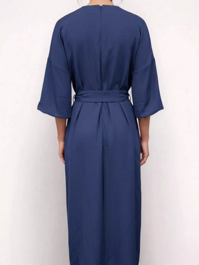 Round Neck and Quarter Sleeve Dress - Your Second Look