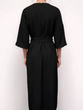 Round Neck and Quarter Sleeve Dress - Your Second Look